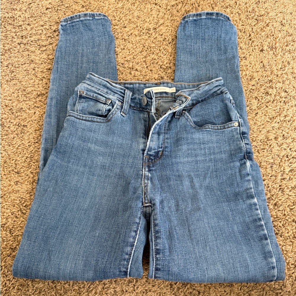 Levi's Light Blue High Rise Skinny Jeans 721
